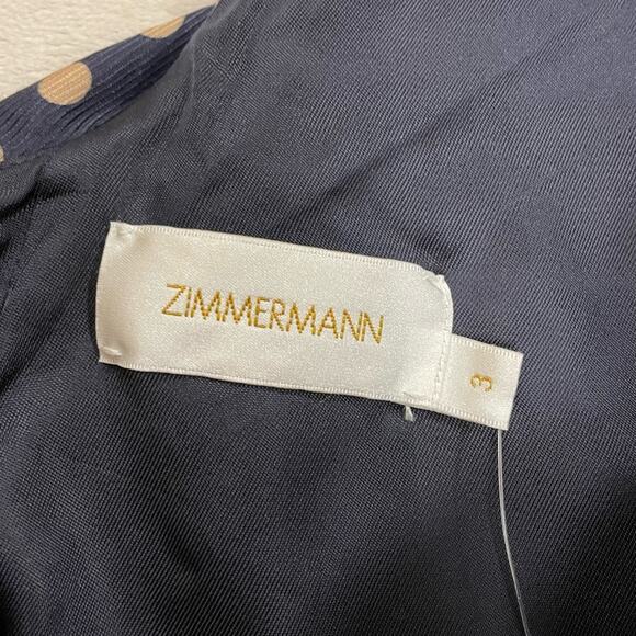 NWT New Zimmermann Rife Flounce Polka Dot Dress Size 3(10) - Picture 9 of 13